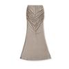 Ap25396-25 Nuevo Estilo de Verano Estilo Coreano Sexy Sexy Pura Pasión Que Cubre la Cadera Plisado Cola de Pez Falda Larga Falda