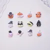 Venda Quente Transfronteiriça Halloween Abóbora Casa Assombrada Morcego Desenho Animado Decorações de Arte para Unhas Resina Pequenos Acessórios Acessórios para Unhas DIY