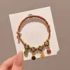 Pulsera con Colgante de Zongzi para Niños DIY Ajustable Festival del Bote del Dragón Cuerda Colorida 2026 Nueva Pulsera del Festival del Bote del Dragón Venta al por Mayor para Puestos de Mercado
