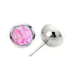 Jiangtai F136 Aleación de Titanio Joyería Cabeza Tazón Taza Pin de Ópalo Transfronterizo G23 Aleación de Titanio Cuerpo Piercing Pendientes