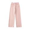 Nuevos Jeans Rectos Lavados Vintage de Primavera y Otoño, Versátiles, Sueltos, Diseño con Sentido para Mujer, Pantalones Rectos Desgastados