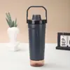 Vaso Batidor Portátil Transfronterizo Termo de Acero Inoxidable 304 Gran Capacidad Taza para Deportes al Aire Libre Mantenimiento Frío al Vacío Taza de Café