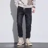 Jeans tipo Jogger Casual de Moda Versátiles de Corte Holgado para Hombre, Nuevos Pantalones Harem en Gris para Primavera y Otoño 2025
