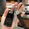 Aplicable a Nuevo Audi A4l Hembra Q5l A5 Funda para Llave de Coche S5 Hebilla al4 Bolsa con Hebilla de Carcasa de Control Remoto de Gama Alta