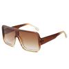 Nuevo Estilo Gafas de Sol Cuadradas Personalizadas de Una Pieza de Montura Grande Ins Moda Europea y Americana Sesión de Fotos Callejera al Aire Libre Gafas de Sol Resistentes a los Rayos UV