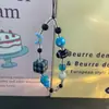 Cadena para Teléfono Móvil Luna Pequeña Rosa Azul Nuevo Cordón para Teléfono Móvil Colgante Corto Estilo Ins Cadena Colgante para Cámara Ccd de Mujer Nuevo Estilo