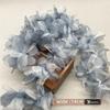 Ancho 14CM falda tutú de encaje de flores de organza degradada falda vestido de novia accesorios de decoración para el cabello