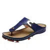 Chinelos de salto plataforma 2025 nova temporada chinelo de dedo chinelos Amazon femininos comércio exterior sandálias de praia femininas estilo étnico de verão