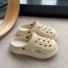 Sapatos Vazados Verão Novo 2025 Sandálias Uso Externo Antiderrapante Desodorante Sapatos de Praia Sola Macia Chinelos de Cachorro que Soltam Suor