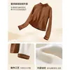 Conjunto de Yoga Otoño e Invierno para Mujer, Terciopelo Plus, Cuello Alto, Cremallera, Chaqueta de Fitness, Adelgazante, Moldeador Corporal, Running, Fitness, Conjunto Deportivo