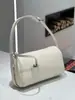 Textura de Couro Genuíno, Bolsa Porta-Canetas de Design Exclusivo, Bolsa de Ombro Versátil e Moderna para o Dia a Dia, Bolsa Transversal, Bolsa de Mão Simples, Bolsa de Braço