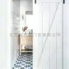 Puerta de Granero sin Pintar para Sala de Estar y Baño Riel Colgante de Madera Maciza Puerta Corredera de Panel Recto Compuesto de Madera Maciza Minimalista Moderno