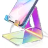 Suporte de Exibição Acrílico Transparente Suporte de Telefone para Transmissão Ao Vivo Criativo de Mesa Atacado Transfronteiriço Publicidade de Negócios Personalização
