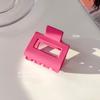 Nueva gran rosa de dopamina con clip de tiburón rojo, pinza para el cabello para mujer, horquilla para la espalda, cabeza al por mayor