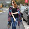 Europeu e Americano Outono e Inverno Vintage Estilo Étnico Encapuzado Poncho Turismo Boêmio Árvore de Natal Corrugator Xaile Cachecol
