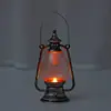 Lanterna de pônei retrô criativa transfronteiriça lanterna de vela eletrônica LED atmosfera nostálgica lâmpada a querosene lâmpada de vento decorativa