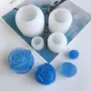 Rosa de San Valentín hecha a mano estilo 4, mousse de silicona, vela de aromaterapia, rejilla para pastel, molde para cubitos de hielo casero DIY