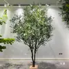 Oliveira Planta Verde Biônica Árvore Artificial Grande Estilo Nórdico De Chão Decoração Interna e Externa Conjunto de Ornamentos para Paisagismo