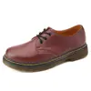 Zapatos de Trabajo de Caña Baja Talla Grande Transfronterizos para Mujer Piel de Vaca Estilo Británico Botines Talla Grande Punta Redonda Zapatos de Trabajo Casuales para Hombres y Mujeres Pareja