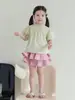 Camisa Coreana de Manga Corta Abullonada para Niñas Estilo 2026 Primavera y Verano Nuevo Estilo Moda para Niñas Camisa de Muñeca Tops Camisas para Niños