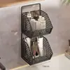 Gabinete de Espejo para Baño Caja de Almacenamiento Tocador de Baño Gabinete de Pared para Inodoro Cesta Debajo del Lavabo para Almacenamiento de Cosméticos Artefacto