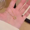 Colar de Estrela Tridimensional, Luxo Leve, Nicho, Alto Padrão, Estilo Simples, Corrente para Clavícula, Exquisito e Elegante, Colar Versátil para o Dia a Dia
