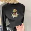 Camiseta Térmica Base para Niñas para Otoño e Invierno, Adecuada para Usar por Dentro o por Fuera, Cuello Redondo, Camiseta de Manga Larga para Niños Mayores, Atuendo de Primavera y Otoño