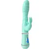 Vibrador de bola giratoria de cuentas de colores, telescópico, vibratorio, calefactor, para lamer la lengua, expansible, con rodillo oscilante, masturbador femenino, stick AV, venta al por mayor