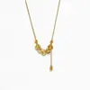 City de Plata S925 Plata Pura Moneda de los Cinco Emperadores Collar Triturado en Hielo para Mujer, Nuevo Estilo Chino Tendencia Nacional Cadena Gargantilla de Moneda de Cobre, Venta al por Mayor desde el Fabricante