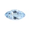 Huagang Gem Forma de Olho de Cavalo Topázio Azul Celeste Pedra Nua Topázio Pontiagudo Topázio Azul Natural Forma de Folha de Topázio