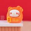 Gato de la Fortuna Kt de Seis Colores Daruma Adorno de Resina Decoración para Coche Escritorio Amuleto de la Suerte Regalo de Cumpleaños