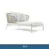 Sofá de Exterior, Sofá de Rattan para Pátio, Piscina, Conjunto de Sofá de Rattan para Jardim de Villa ao Ar Livre, Móveis para Varanda de Lazer