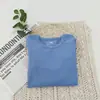 Camiseta interior para niños Estilo Otoño 2025 Color Sólido Cuello Redondo Camiseta interior para Niños y Niñas, Modelo Básico Versátil para Niños