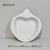 Plato de gres cerámico plato plano plato de gres cerámico de arcilla blanca alta gres pintado a mano gres bajo vidriado
