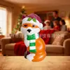 Ventas Directas de Fábrica de Adornos Navideños de Zorro de Plástico Moldeado por Soplado para Decoraciones Navideñas de Escritorio y Hogar