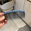 Venda Direta da Fábrica Franja Grampo de Cabelo Tiara Parte de Trás da Cabeça Ferramenta de Arrumar o Cabelo Pente de Cabelo com Tecelagem de Contas Pente com Inserção de Cristal Presilha de Cabelo