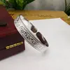 Pulseira Estilo Xinjiang, Pulseira Banhada a Prata, Pulseira Aberta, Pulseira Estilo Étnico Retro