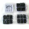 Kit de reparación de parachoques de coche con 16 tipos de sujetadores, hebillas en caja de 620 piezas, tornillos de expansión y clip.