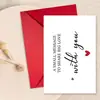 Tarjetas de agradecimiento para compra directa transfronteriza con juego de sobres, se pueden escribir a mano con mensajes y bendiciones, tarjetas de texto plegables