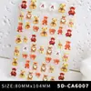 Nuevo Pegatina de Arte para Uñas Mariposa 3D Estéreo Relieve Rosa Mariposa Pegatina Blanca DIY Accesorios Estéreo para Uñas