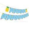 BA156 ropa de fiesta verano globo pistola de aire piscina banderines banderín bandera de trángulo decoración día festivo bandera colgante