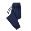 Pantalones Deportivos de Moda para Hombre, Pantalones Casuales Transpirables de Seda de Hielo, Pantalones de Pierna Recta de Color Sólido para Verano, Pantalones Jogger, Estilo Versátil de Marca de Moda para Hombre