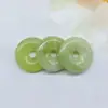 Directo de fábrica jade natural cristal 30mm hebilla de paz accesorios para joyería DIY collar de joyería significado anillo de paz