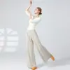 Traje de Baile Top para Mujer Cuello en V Aspecto Delgado Traje de Baile Clásico Danza Moderna Estilo Nacional Nuevo Ropa Traje de Práctica de Baile para Adultos