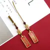 Colgante para Teléfono Pequeño Thangka Estilo Tíbet, Cinco Ancianos Pasado y Presente, Llavero de Tara Verde, Colgante para Bolso, Adorno Colgante