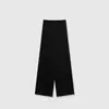 Calça de Sarja Acetato Wide Leg para Mulheres 2026 Verão Nova Solta de Cintura Alta Fluida Reta Comprimento Total Casual Versátil