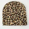 Explosiones transfronterizas Gorro de punto para hombre y mujer Estampado de patrón de leopardo Cálido grueso Deportivo moderno Cool Elástico Otoño e Invierno Viajes