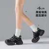 Tênis Dad Personalizado Casual 6cm Feminino 2026 Novo Solado Grosso Malha INS Respirável Para Pessoas Baixas Outono Confortável Sapatos Femininos