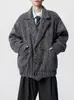 2025 Invierno Nuevo Estilo Coreano Acolchado Lana Abrigo Exterior Casual de Lana para Hombre Guapo de Marca de Moda Abrigo Exterior Casual Hombre
