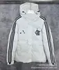 Chaqueta de Béisbol de Algodón con Placa de Luz de Silicona Bordada Nk de Invierno Chaqueta de Algodón Gruesa con Capucha París Chaqueta de Fútbol Cálida